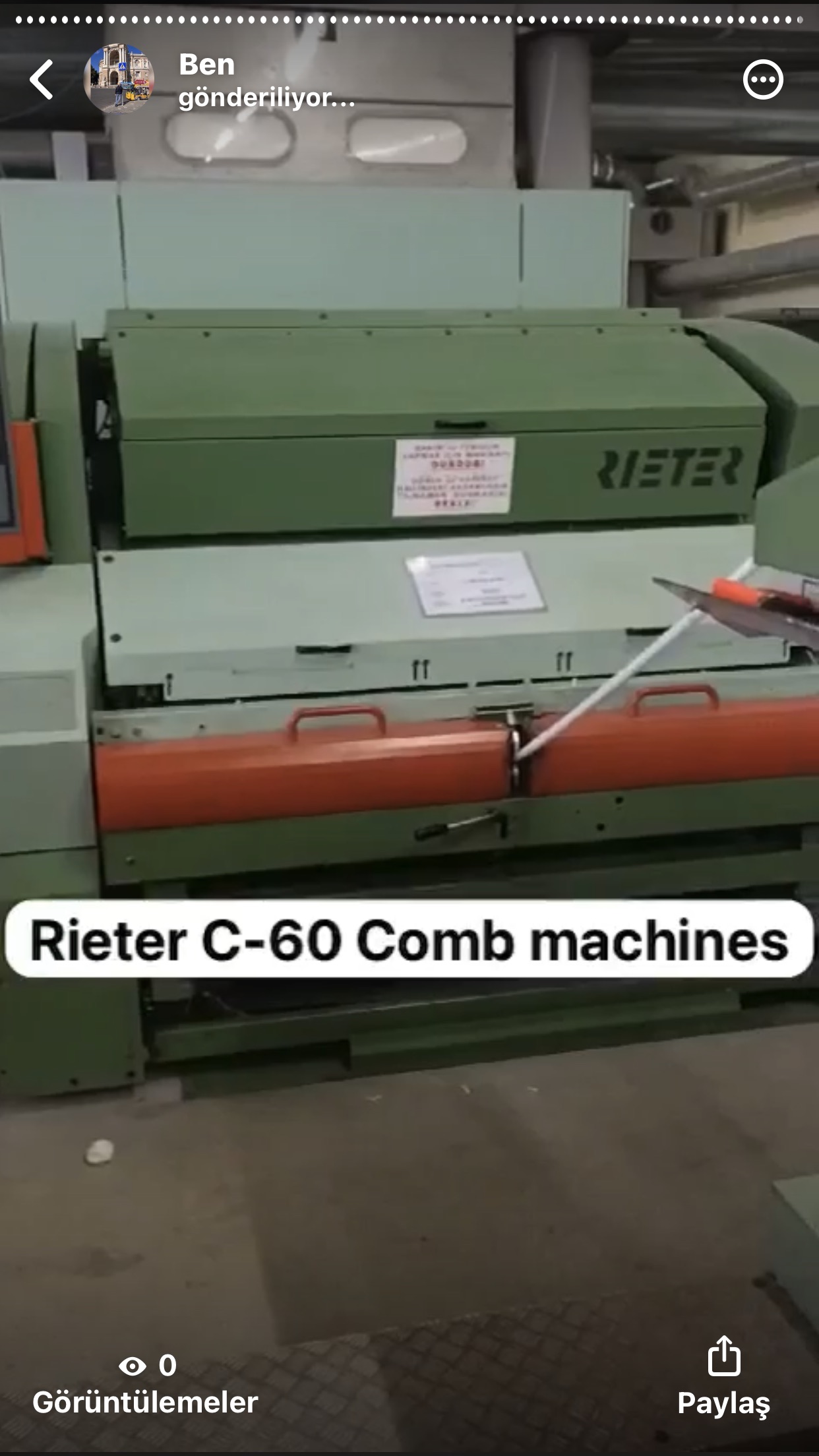 Rieter c 60 tarak makinası