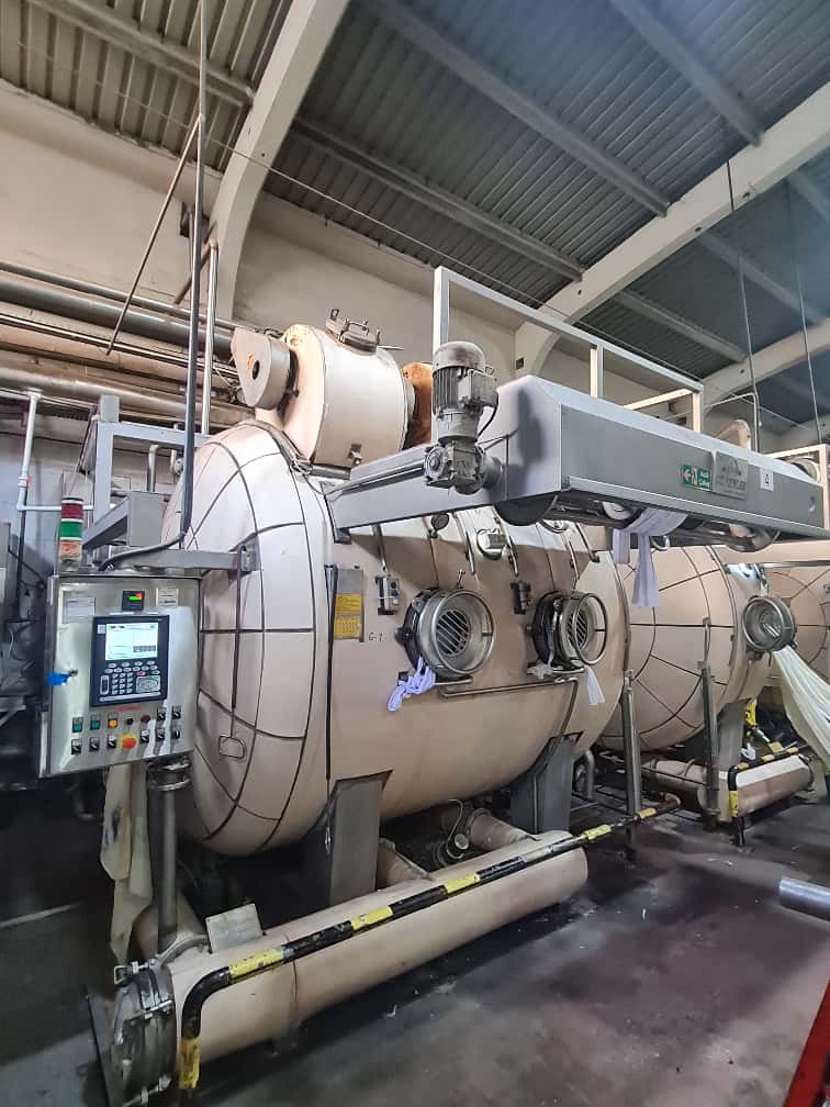 300 kg lık Dilmenler kumaş boyama. Davul jet